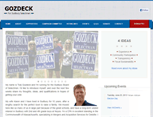 Tablet Screenshot of gozdeck.com